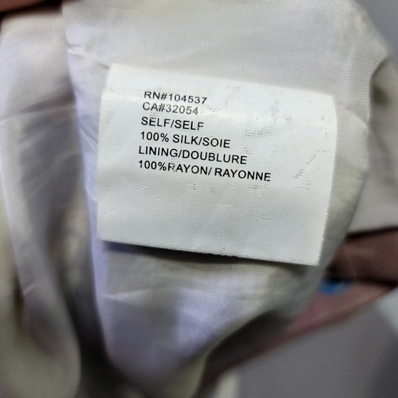 Anthro Burning Torches Size 6 Silk Floral Knee Length Blouson Summer Dress - Picture 9 of 10